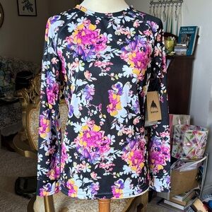 Burton Kids 1st layer top, Secret Garden pattern. New with tags.